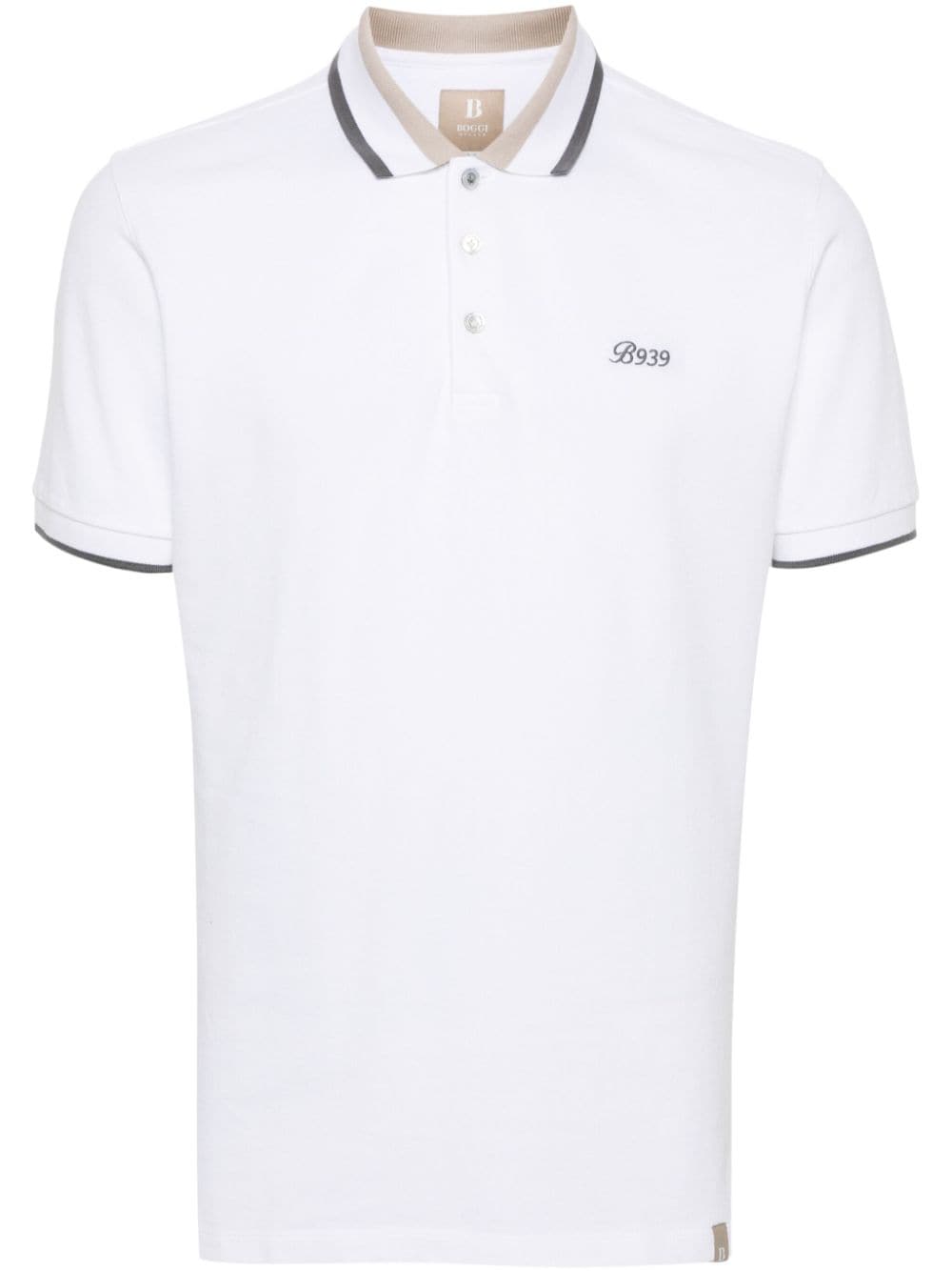 Boggi Milano Poloshirt mit Logo-Stickerei - Weiß von Boggi Milano