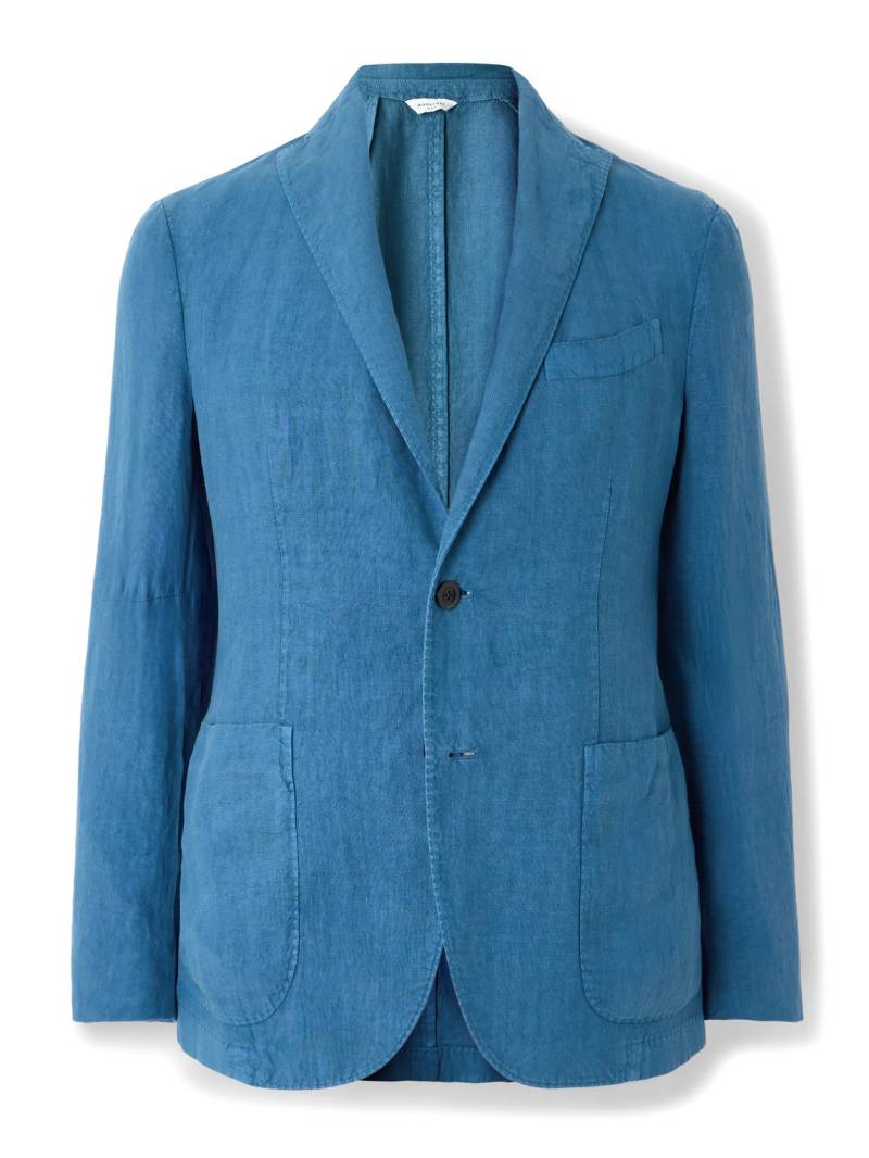 Boglioli - Unstructured Linen Suit Jacket - Men - Blue - IT 52 von Boglioli