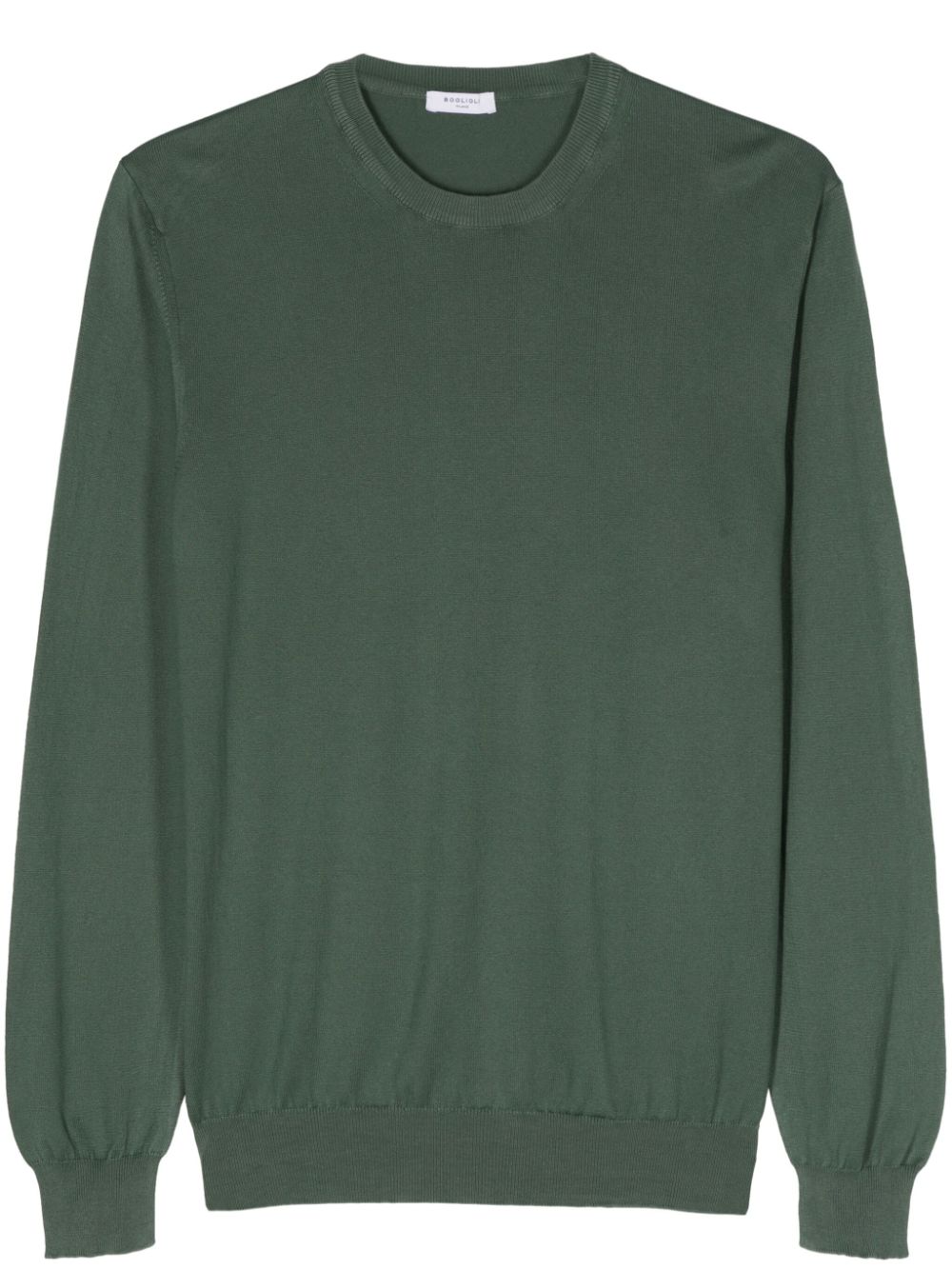 Boglioli crew-neck cotton jumper - Grün von Boglioli