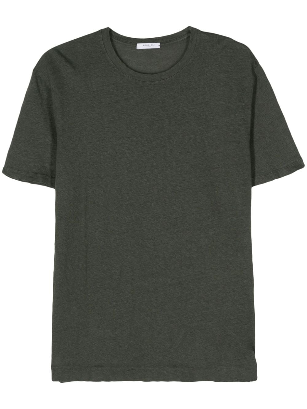Boglioli linen jersey T-shirt - Grün von Boglioli
