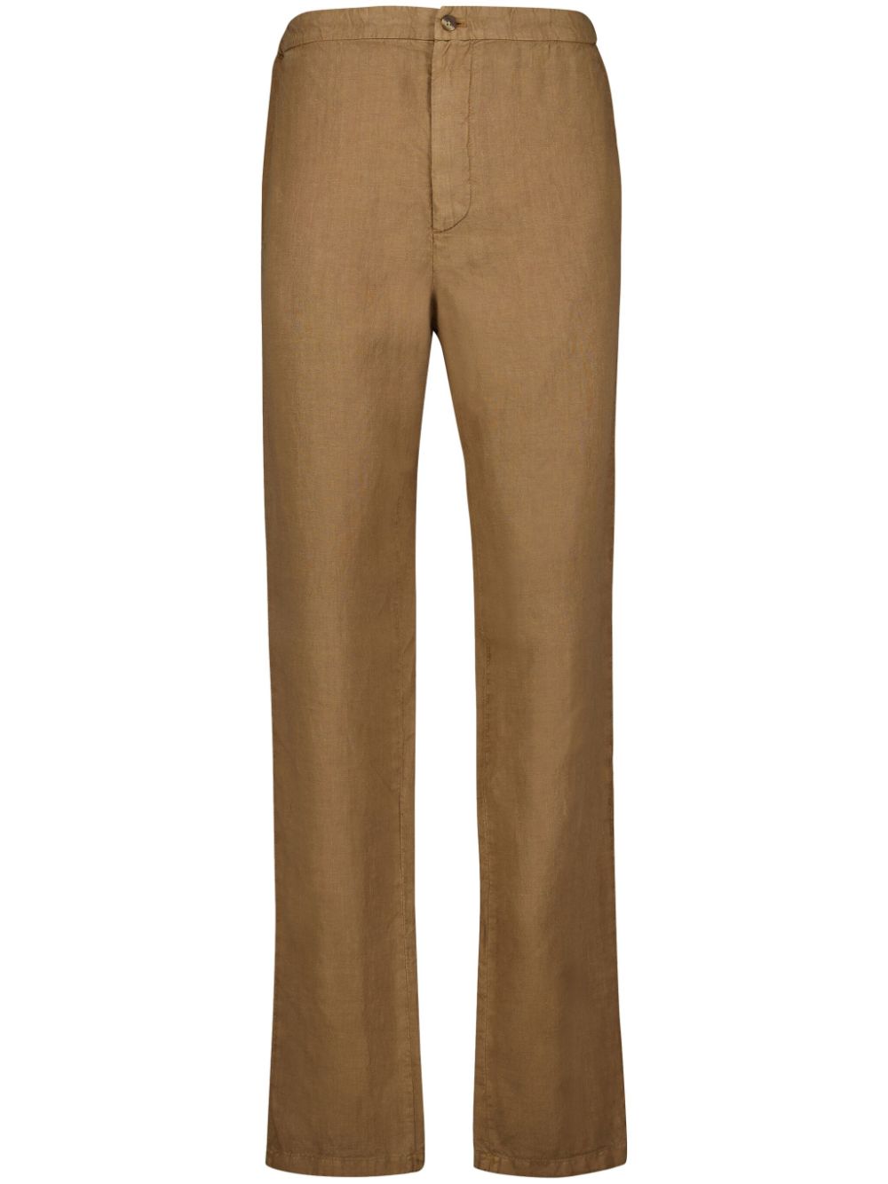 Boglioli Straight-Leg-Hose aus Leinen - Braun von Boglioli