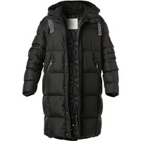 BOGNER Herren Daunenparka schwarz Mikrofaser unifarben von Bogner