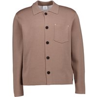 BOGNER Herren Overshirt braun Schurwolle unifarben von Bogner