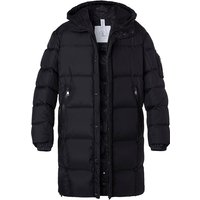 BOGNER Herren Daunenmantel schwarz Mikrofaser unifarben von Bogner