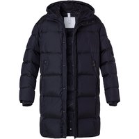 BOGNER Herren Daunenmantel blau Mikrofaser unifarben von Bogner