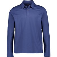 BOGNER Herren Polo-Shirt blau Baumwoll-Piqué von Bogner