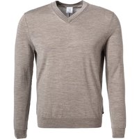 BOGNER Herren Pullover braun Schurwolle unifarben von Bogner