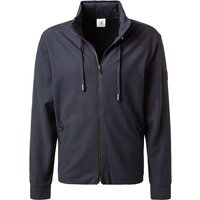 BOGNER Herren Sweatjacke blau Baumwolle unifarben von Bogner