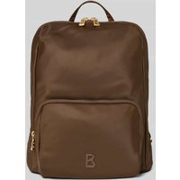 BOGNER Rucksack mit Logo-Applikation Modell 'Maxi' in Dunkelbraun, Größe 1 von Bogner