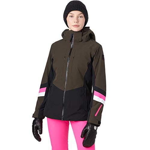 Bogner Fire + Ice Ladies Davi-t Grün - Warme stylische Damen Skijacke, Größe 36 - Farbe Oliv von Bogner