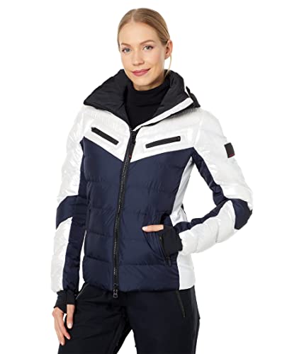 Bogner Fire + Ice Ladies Farina3 Colorblock, Damen Anoraks, Größe 36 - Farbe Offwhite von Bogner