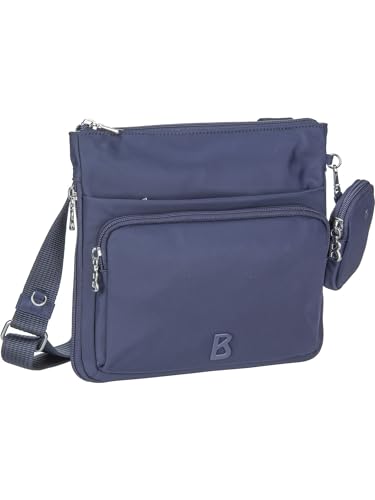 Bogner - Verbier Play Serena Schultertasche mit Zusatztasche, Damentasche Dunkelblau aus Nylon mit verstellbarem Schultergurt von Bogner