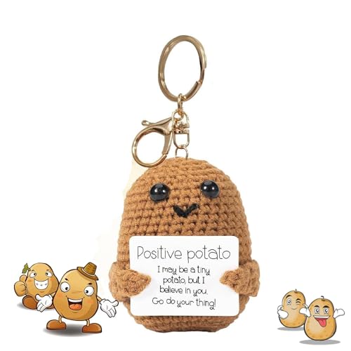 Bogoro Pocket Hug Positive Kartoffel,Lustige Positive Kartoffel Pocket Hug,Strickwolle Kartoffel Puppe Positive Potato Schlüsselanhänger,Für Beste Freundin Lustige Geschenk für Familie Freund Patient Bogoro Pocket Hug Positive Kartoffel,Lustige Positive Kartoffel Pocket Hug,Strickwolle Kartoffel Puppe Positive Potato Schlüsselanhänger,Für Beste Freundin Lustige Geschenk für Familie Freund Patient von Bogoro