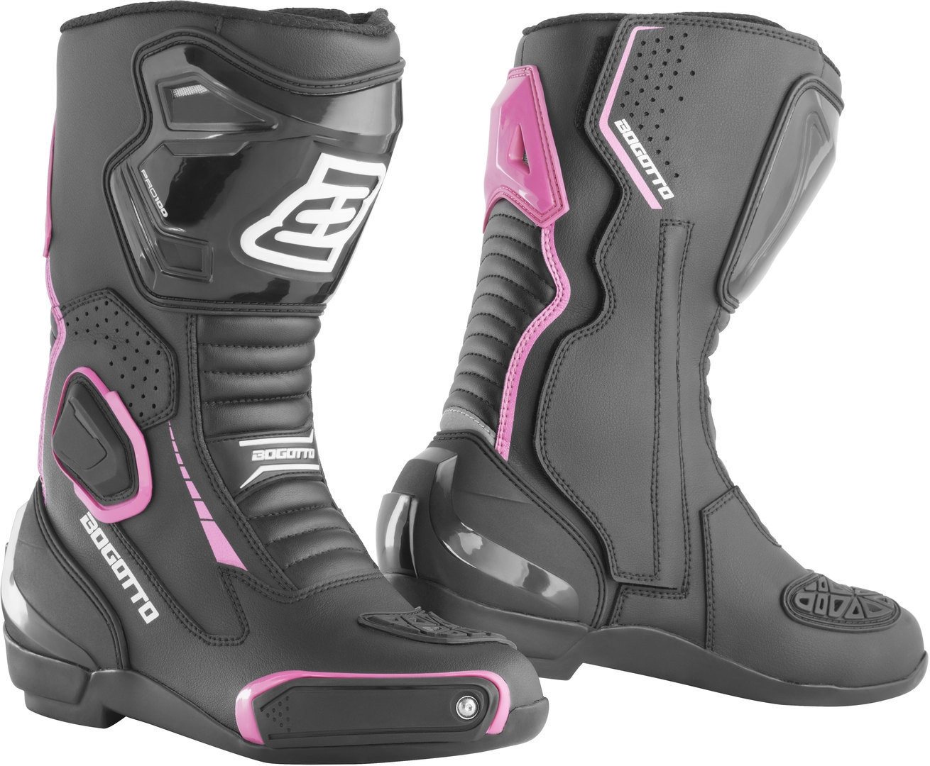 Bogotto Carta Race perforierte Damen Motorrad Stiefel Motorradstiefel Perforiert von Bogotto