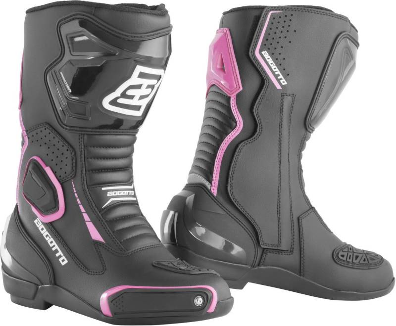 Bogotto Carta Race perforierte Damen Motorrad Stiefel Motorradstiefel Perforiert Bogotto Carta Race perforierte Damen Motorrad Stiefel Motorradstiefel Perforiert von Bogotto