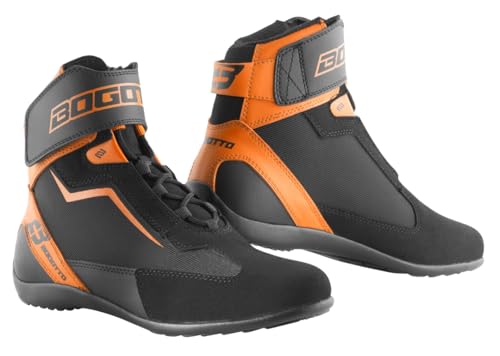 Bogotto Mix Disctrict Motorradschuhe, schwarz/orange, 38 Bogotto Mix Disctrict Motorradschuhe, schwarz/orange, 38 von Bogotto