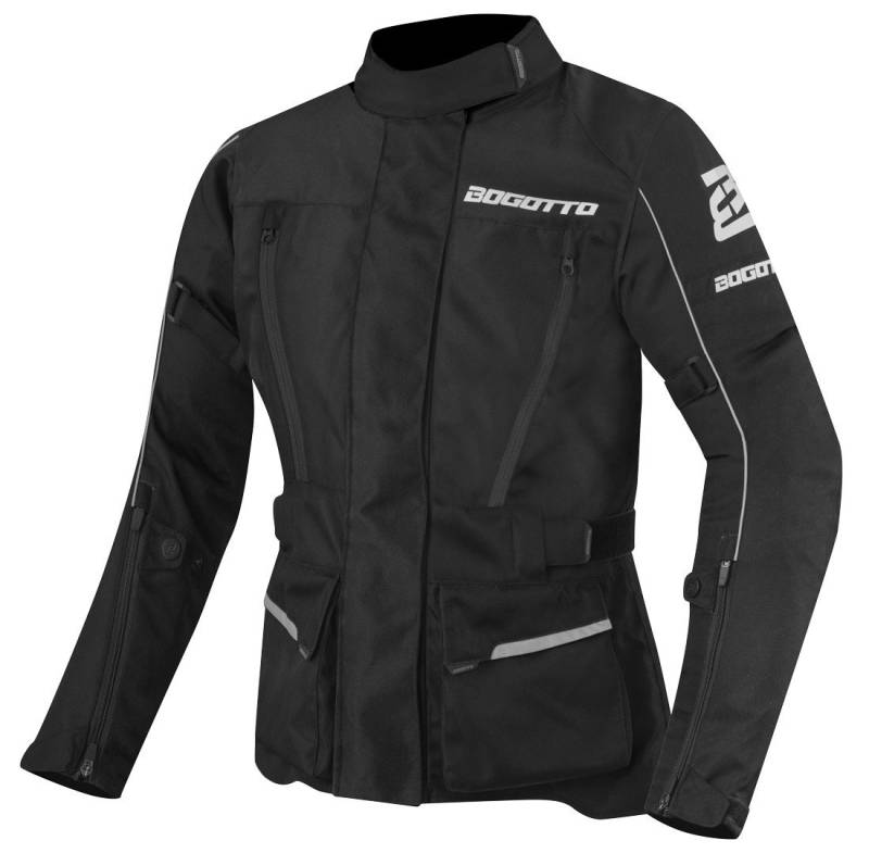 Bogotto Motorradjacke Tampar Tour wasserdichte Damen Motorrad Textiljacke Verbindungsreißverschluss,Ellenbogenprotektoren enthalten,herausn von Bogotto