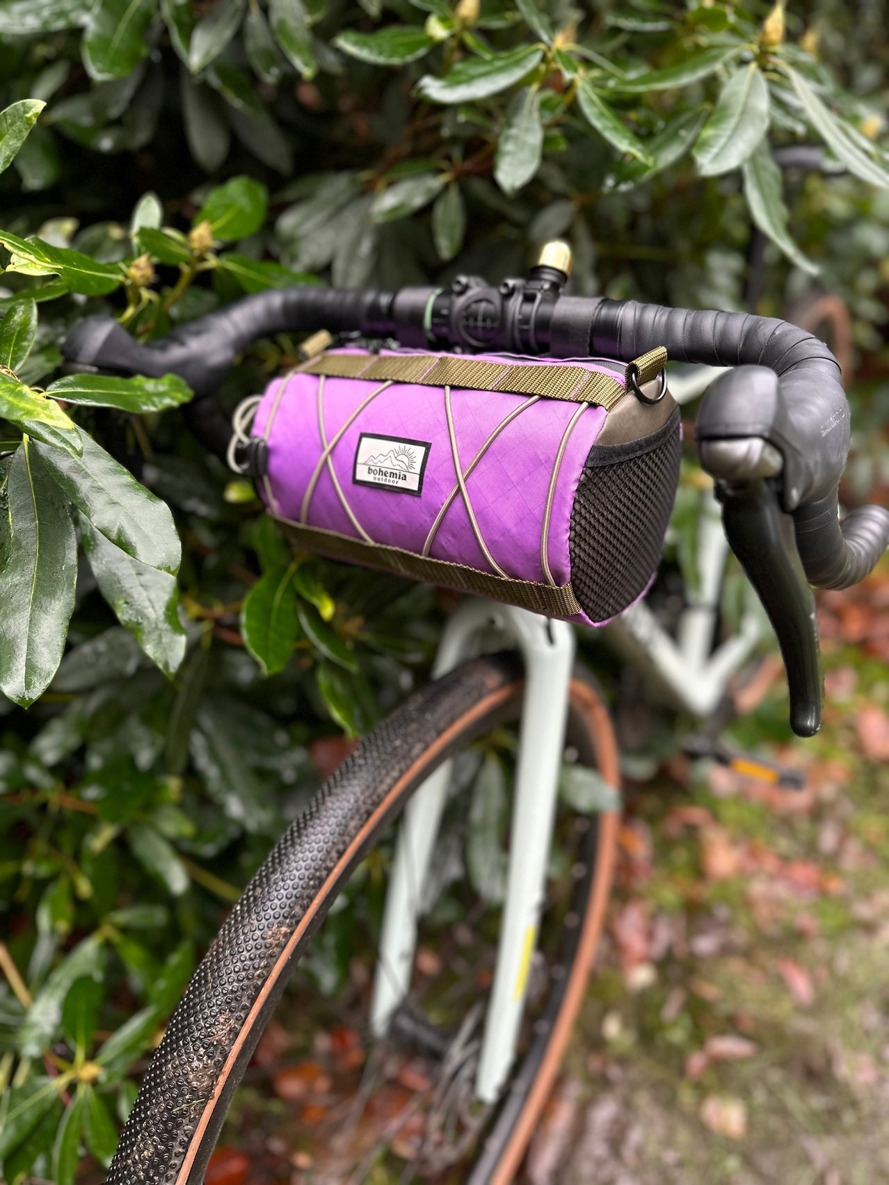 Bohemia Outdoor | Handlebar Bag Bikepacking Gravel Cycling Burrito Recycled Ecopak® von BohemiaOutdoor