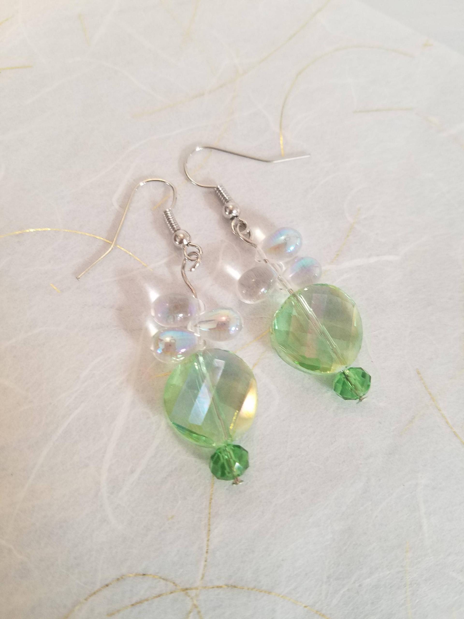 Frühling Regen Kristall Tropfen Ohrringe Frühling Regen Kristall Tropfen Ohrringe von BohemianBabeDesign