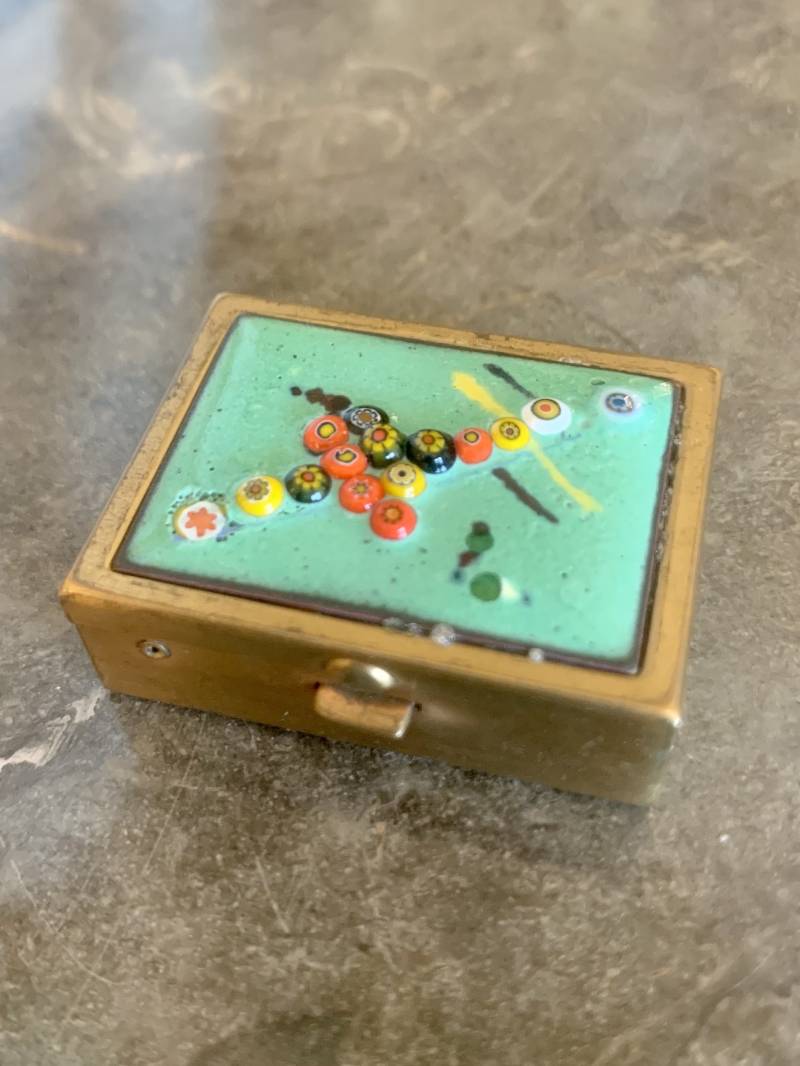 Vintage Dose Für Make-Up Oder Schmuck, Kleine Reise Schmuckdose Sie Ihn von BohemianBasar