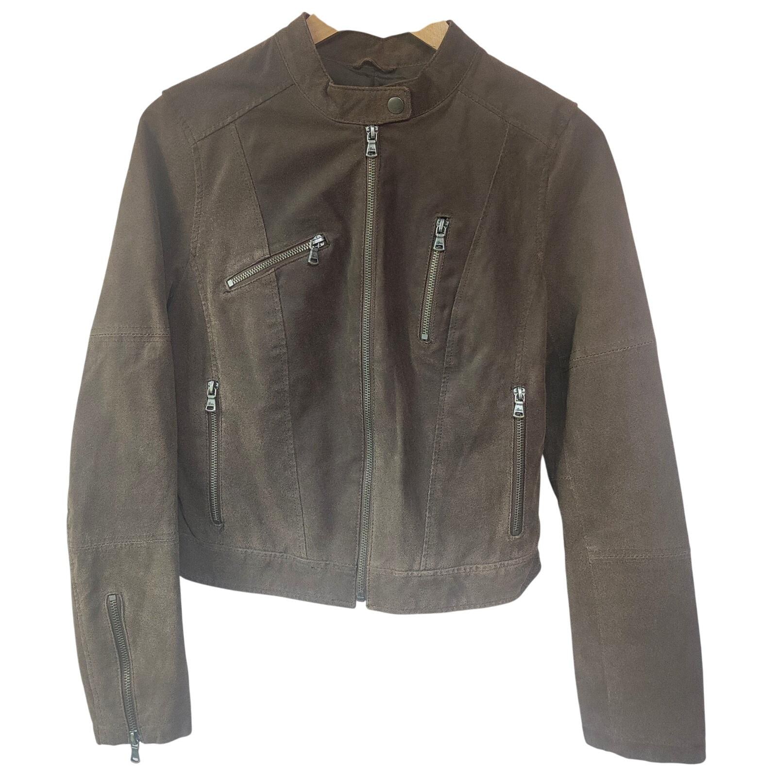 Levi's Vintage Y2K Braun Wildleder Kurze Jacke Damen M Petite Levis Leichtgewicht Herbst Frühling von BohemianBlueOwl