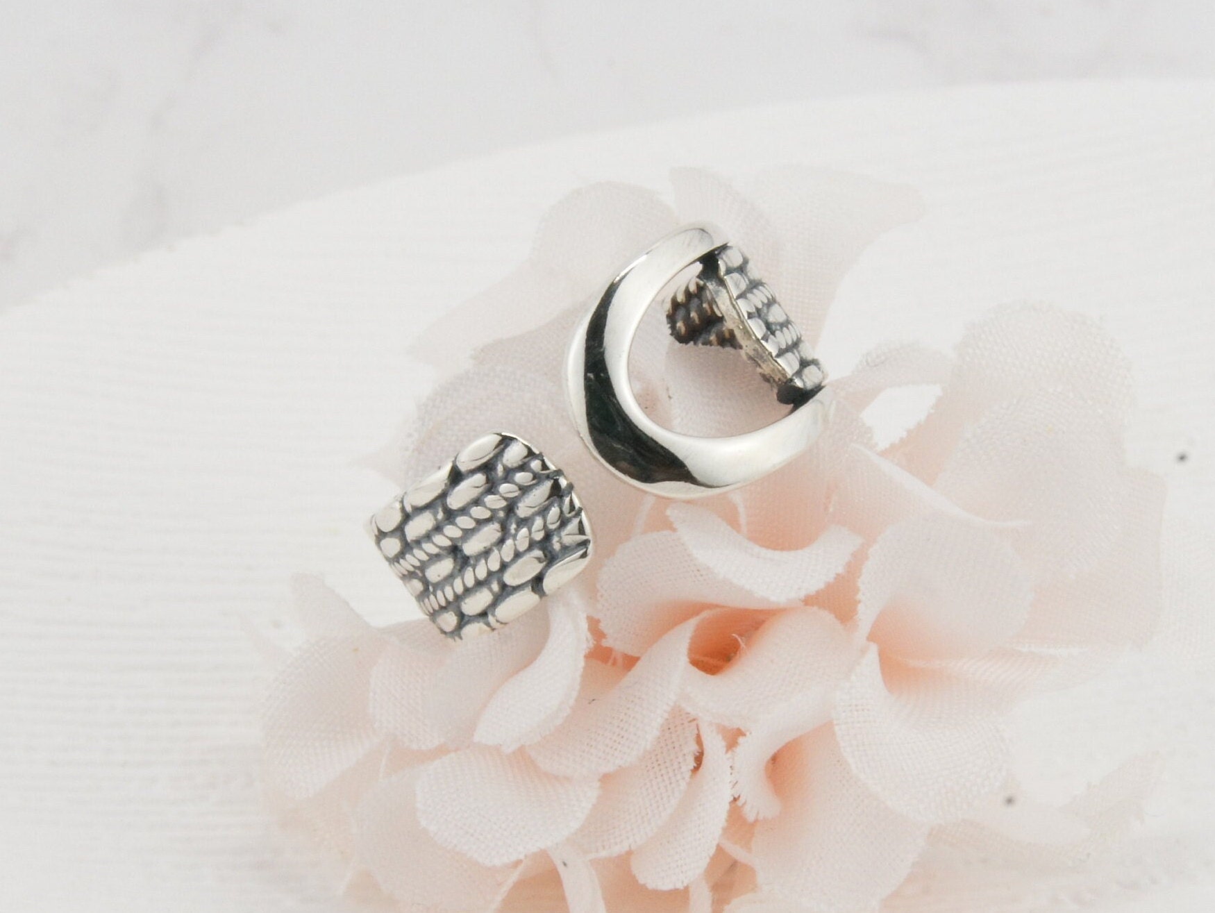 Sterling Silber Verstellbarer Band Ring, Statement Ring, Daumen Zierlicher Sterling Silber Verstellbarer Band Ring, Statement Ring, Daumen Zierlicher von BohemianIsla