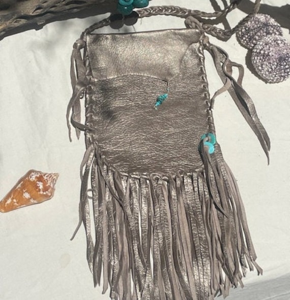 Boho Handgefertigte Lederhandtasche von BohemianMamaBoutique