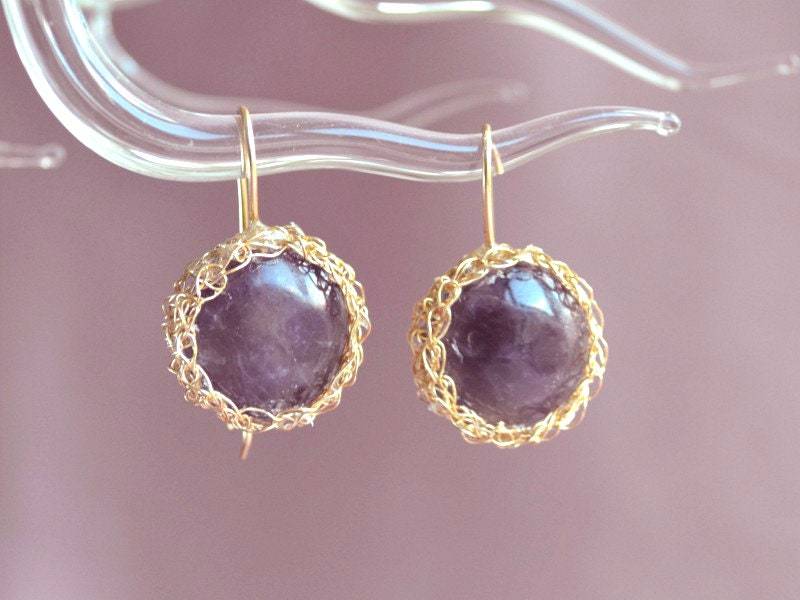 Amethyst Ohrringe, Gold Lila Schmuck, Geschenk Für Frauen, Sie Amethyst Ohrringe, Gold Lila Schmuck, Geschenk Für Frauen, Sie von BohemianPleasures