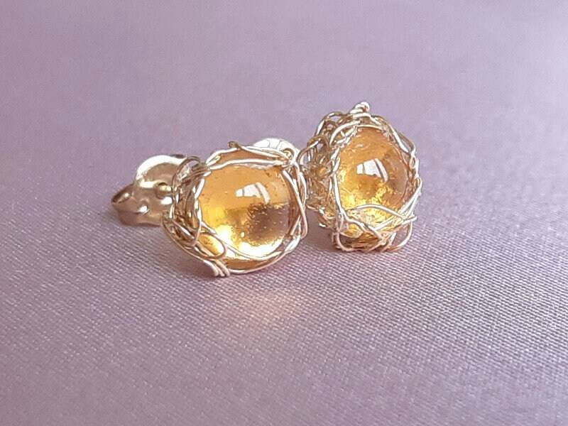 Citrin Ohrstecker Gold Filled November Geburtsstein Schmuck Citrin Ohrstecker Gold Filled November Geburtsstein Schmuck von BohemianPleasures