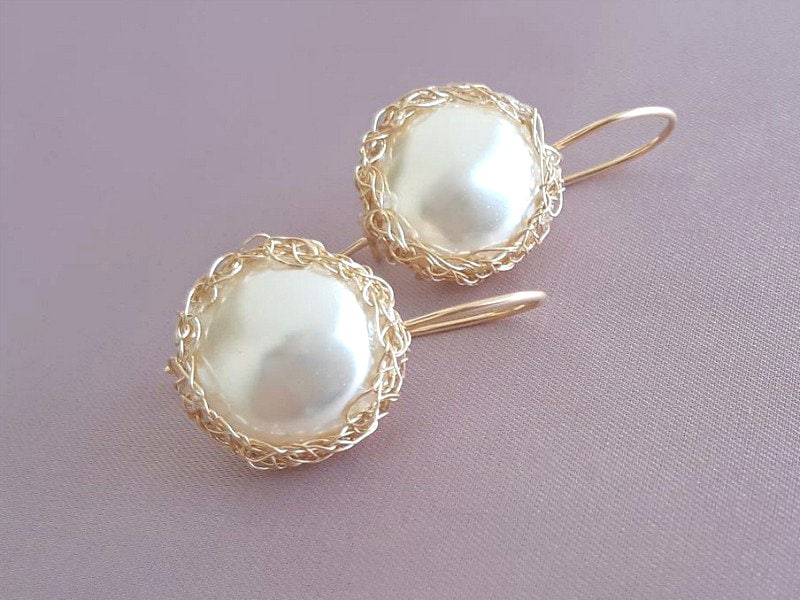 Gold Perle Tropfen Ohrringe, Geschenk Für Mutter, Hochzeit Schmuck, Juni Geburtsstein Gold Perle Tropfen Ohrringe, Geschenk Für Mutter, Hochzeit Schmuck, Juni Geburtsstein von BohemianPleasures