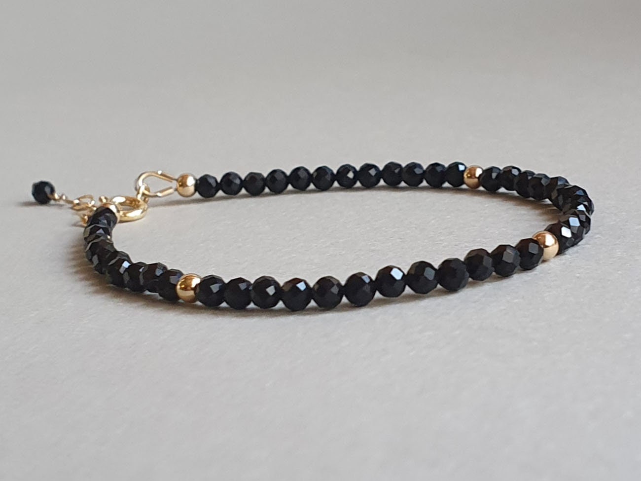 Onyx Rondell Armband Gold Filled Edelstein Schmuck Onyx Rondell Armband Gold Filled Edelstein Schmuck von BohemianPleasures