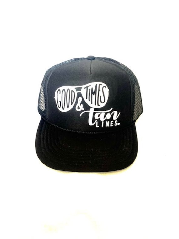 Good Times & Tan Lines Trucker Hut + Netzrücken Verstellbar von BohemianTradingPost