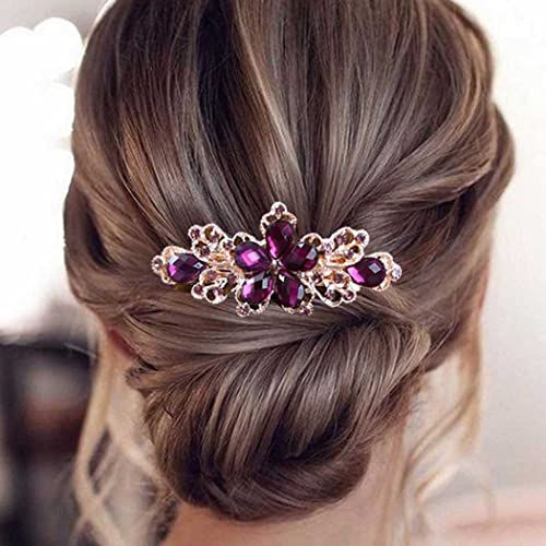 Bohend Strass Haarspangen Dekorativ Haar Klammern Rutschfest Haarstyling-Zubehör Schmuck für Frauen und Mädchen (3) von Bohend