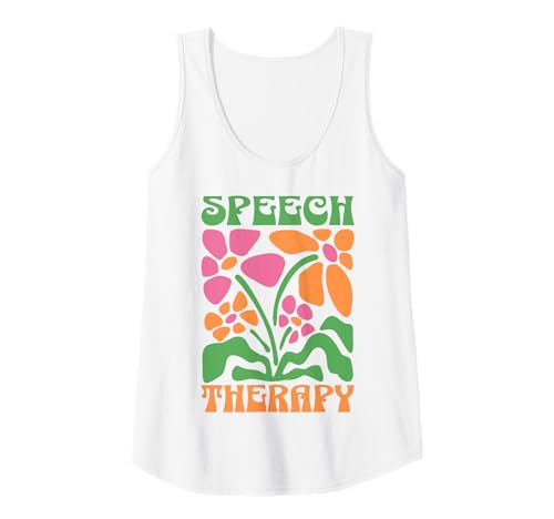 Damen Speech Therapy SLP Boho Floral Sprachtherapie Boho Blumen Tank Top Damen Speech Therapy SLP Boho Floral Sprachtherapie Boho Blumen Tank Top von Boho Floral Designs
