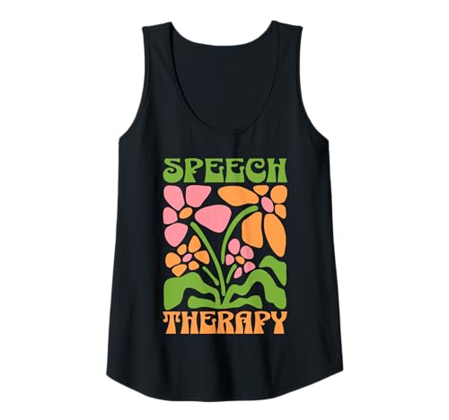 Damen Speech Therapy SLP Boho Floral Sprachtherapie Boho Blumen Tank Top Damen Speech Therapy SLP Boho Floral Sprachtherapie Boho Blumen Tank Top von Boho Floral Designs