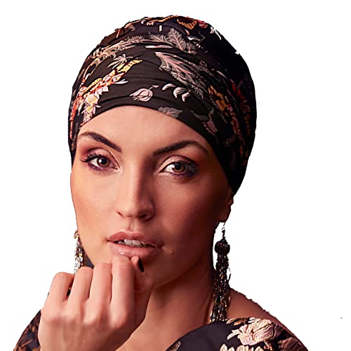 Boho Spirit Damen Beautiful and comfortable printed turban from Danish Boho Spirit, Multicolor, Einheitsgröße EU von Boho Spirit