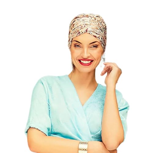 Boho Spirit Women's Sapphire Turban, Oriental Rose Paisley, One Size von Boho Spirit