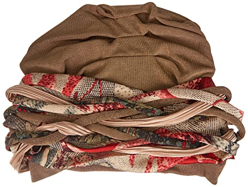 Boho Spirit Damen Scarlett Boho Turban set amazingly soft bamboo quality, Caramel floral, Einheitsgröße EU von Boho Spirit