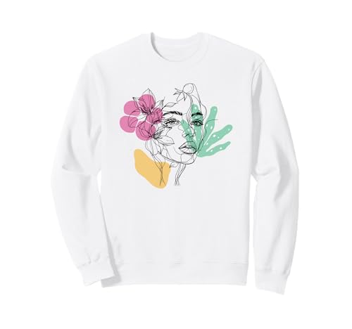 Mädchen-Silhouette-Collage im Boho-Design Sweatshirt Mädchen-Silhouette-Collage im Boho-Design Sweatshirt von Boho Style Floral Girl Silhouette Collage tees