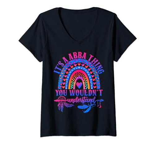 Damen It's A Abba Thing You Wouldn't Understand Funny Abba Name T-Shirt mit V-Ausschnitt Damen It's A Abba Thing You Wouldn't Understand Funny Abba Name T-Shirt mit V-Ausschnitt von Boho & Groovy Funny Abba Name T Shirts & Gifts