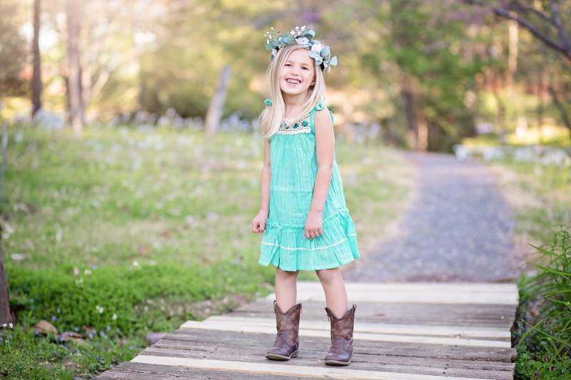 Boho Blume Mädchen Strand Hochzeit Baumwollkleid Für Kleinkind Häkeln Ausschnitt von BohoBabyMIAndes