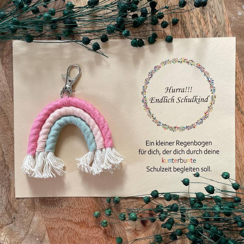 Regenbogenanhänger Einschulung von BohoDarlingsShop