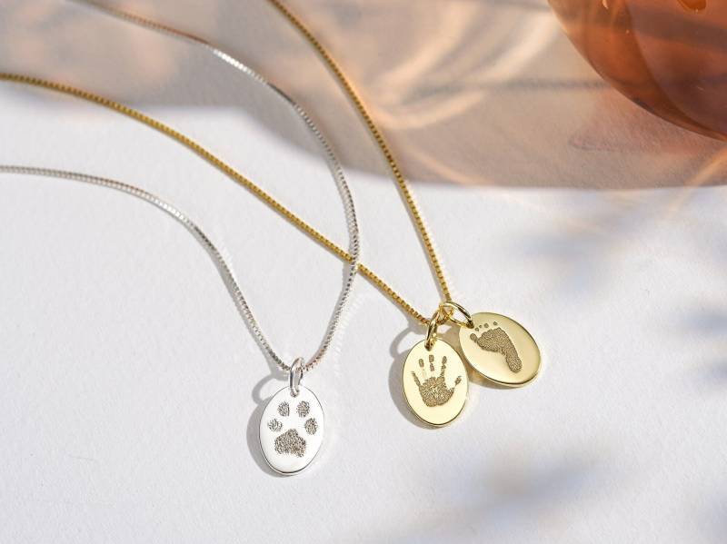 Neugeborene Halskette Fußabdruck Geschenk Für Neue Mutter Baby-Dusche-Halskette Neue von BohoEcoPhilia