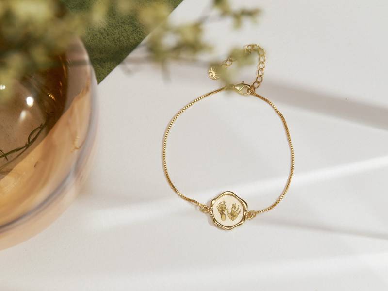 Neugeborenen Armband Fußabdruck Armbänder Wachs Siegel Personalisiertes Mutter Geschenk Hochzeitsgeschenk Geschenke Für Neue Neugeborenen Armband Fußabdruck Armbänder Wachs Siegel Personalisiertes Mutter Geschenk Hochzeitsgeschenk Geschenke Für Neue von BohoEcoPhilia