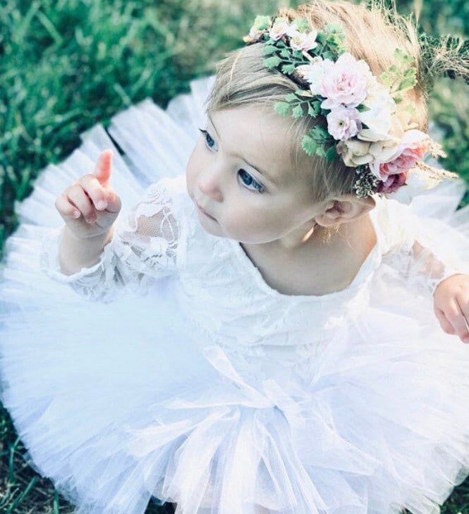 Blush Blumen Baby Krone Pink & Gold Neugeborenen Fotorequisite von BohoHaloCompany