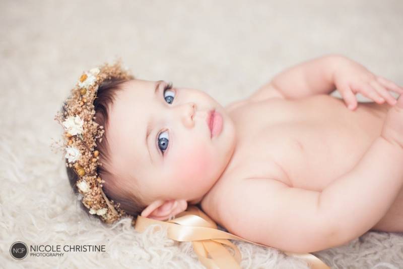 Schleierkraut Blumenkrone Vintage Haarkranz von BohoHaloCompany