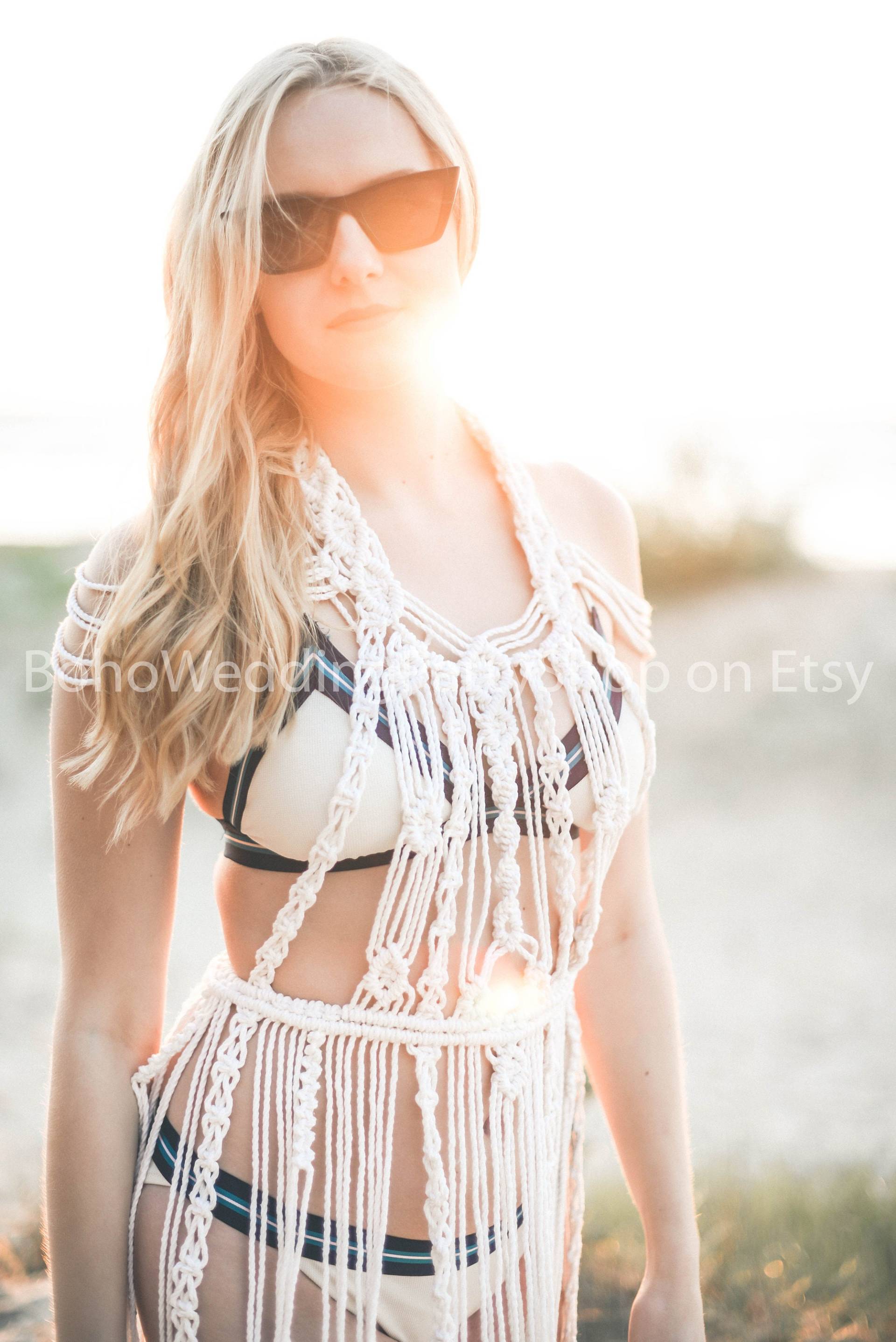 Makramee Kleid, Festival Boho Strandkleid, Kleidung, Outfit, Coachella Kleid Makramee Kleid, Festival Boho Strandkleid, Kleidung, Outfit, Coachella Kleid von BohoWeddingPartyShop