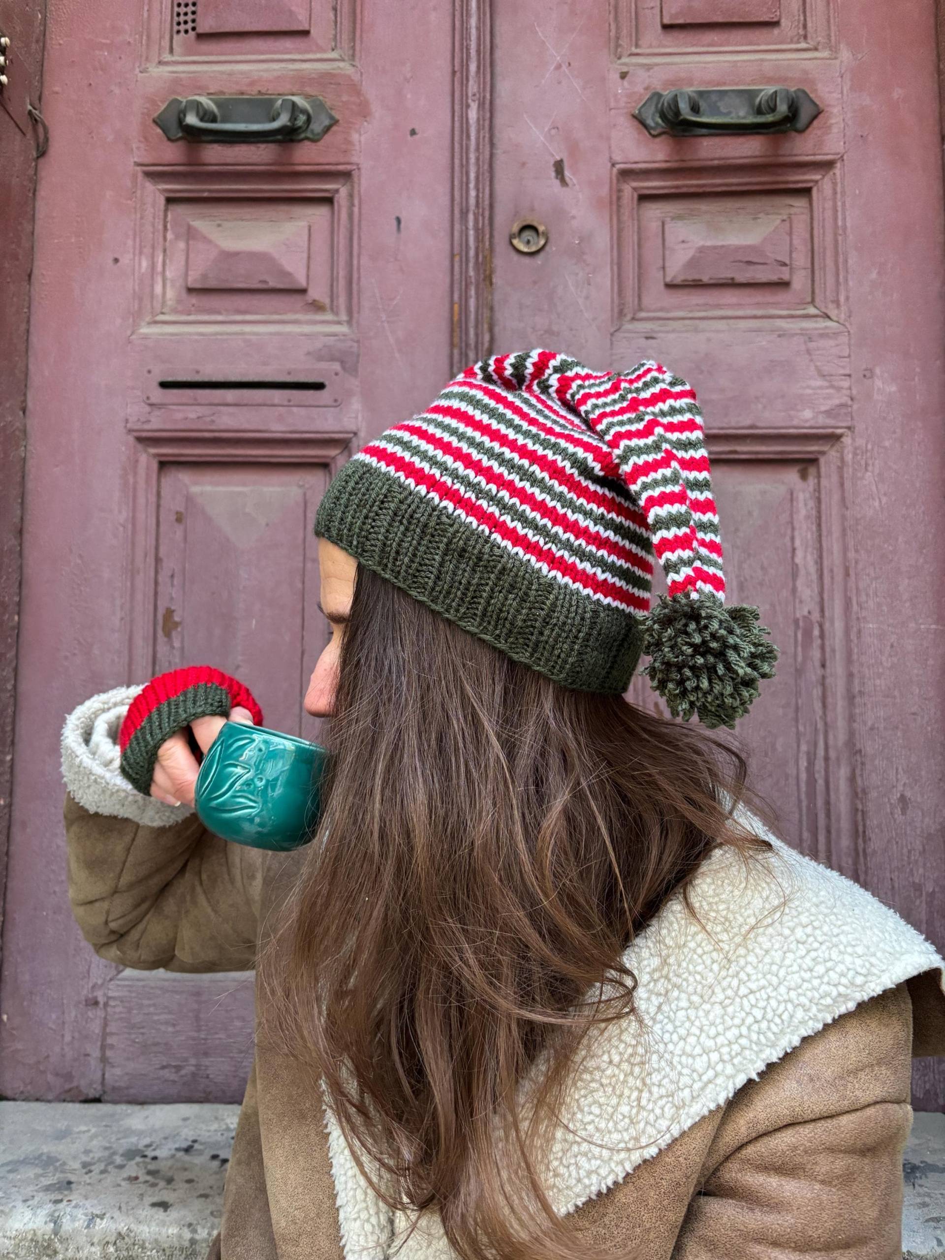 Weihnachtsgeschenk, Weihnachtsmütze & Handschuhe Set | Gestrickte Weihnachtsmütze, Weihnachtsgeschenk Für Sie, Luxus-Sanktmütze, Handgemachte Weihnachtsgeschenk, Weihnachtsmütze & Handschuhe Set | Gestrickte Weihnachtsmütze, Weihnachtsgeschenk Für Sie, Luxus-Sanktmütze, Handgemachte von BohoYasam