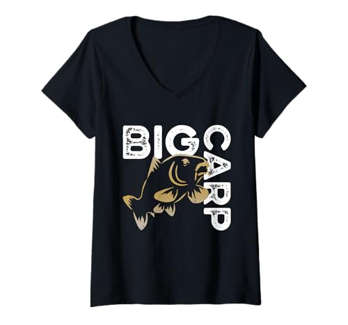 Damen Boilie Karpfenangeln Zubehör zum Tragen für Angler T-Shirt mit V-Ausschnitt von Boilie Carp Fishing Gifts and Accessories to Wear