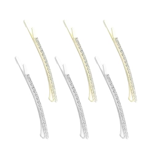 6pcs Strasssteine ​​Haarclip Funkelnde Haarnadel Seiten Pins Seitnadel Frauen Haarforming Werkzeug Haarnadel Set Für Formelle Freizeit von Bokcztml